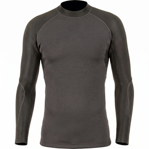 Maillot de compression respirant personnalisé pour MMA, marque privée, couleur unie, polyester-nylon, impression sérigraphique, 240g - Product Image 2