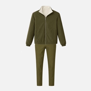 Premium Men's 3 Piece Streetwear Set Reversible Full Sleeve Jacket Mercerized <b>T</b> <b>Shirt</b> Straight Leg Pantalon Custom Logo - Product Image 6