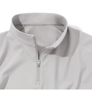 Polo Deportivo de Alto Rendimiento para Hombre con Logotipos Personalizados, Antiolor, UPF50+, Antibacteriano, para Deportes al Aire Libre, con Cierre de Cremallera de Cuarto y Diseño Empalmado - Product Image 5