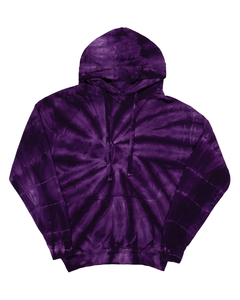 Sudadera con Capucha Corta de Manga Larga 100% Algodón para Mujer, Chaqueta con Capucha para Invierno con Logotipo Frontal y Técnicas Tie Dye - Product Image 2