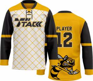 Camiseta de hockey sobre hielo de poliéster 100% de alta calidad personalizada camiseta de sublimación con servicio OEM para jugadores de hockey - Product Image 1