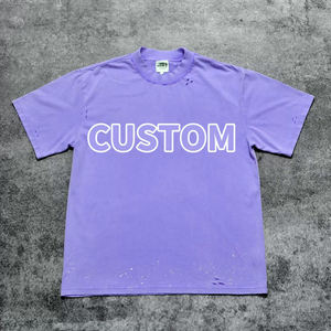 T-shirt en coton personnalisé avec impression DTG, style streetwear, vintage, effet délavé à l'acide - Product Image 4