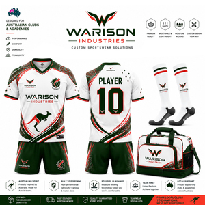 Wholesale Australian Football Uniform Kit With Football Jersey Short Sock And Bag Pack Unisex Soccer Uniform Set - Product Image 3