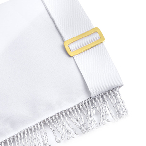 Tablier de maître de loge bleu - Broderie en fils métalliques avec franges en rayonne, travail de qualité supérieure et style de loge haut de gamme. - Product Image 2