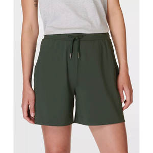 Vente en gros de shorts streetwear décontractés en coton personnalisés shorts d'été confortables à taille élastique avec poches - Product Image 3