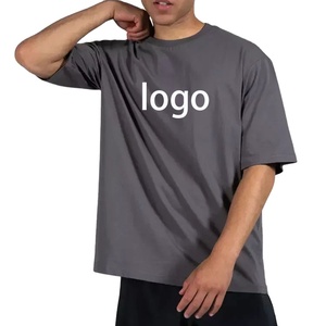 T-shirt surdimensionné personnalisé pour hommes OEM Logo personnalisé T-shirt de sport, d'entraînement et de gymnastique pour hommes - Product Image 1