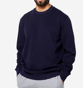 Sudadera Minimalista de Color Sólido para Hombre, Sudadera Cálida de Felpa de Algodón Orgánico Sostenible, Prendas Básicas de Moda Sostenible para Uso Diario - Product Image 3