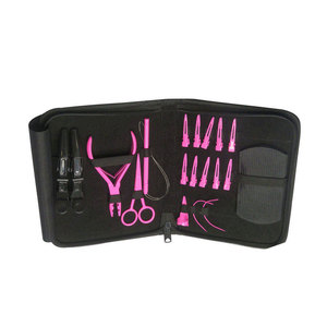 Kit d'outils de précision pour extensions de cheveux avec pinces, aiguilles à boucle, crochets, perles et clips pour l'installation professionnelle d'extensions de cheveux - Product Image 5