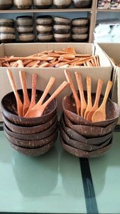 OFERTA LIMITADA: TAZÓN DE CÁSCARA DE COCO NATURAL ECOLÓGICO PARA SERVIR Y DECORAR - Product Image 2