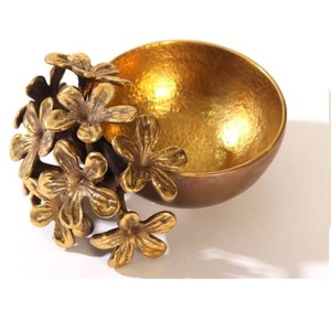 Tazón para Servir Alimentos y Dulces de Metal, Diseño Ecológico Personalizado, Vajilla, Accesorios de Mesa, con Tamaño Personalizado, Tazón para Servir Frutas - Product Image 1