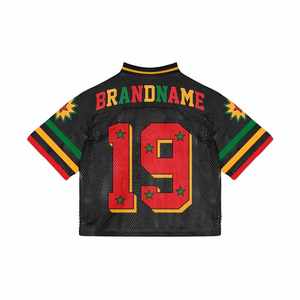 เสื้อเจอร์ซีย์ตาข่ายแบบหนาแน่น-เสื้อกีฬาทีมพิมพ์ลายตามสั่ง-ชุดฝึกซ้อมกีฬาแบบสั้นสไตล์รักบี้ ผลิตจากโพลีเอสเตอร์น้ำหนักเบา ระบายอากาศได้ดี - Product Image 5
