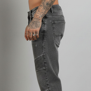 Pantalones Vaqueros de Mezclilla Desgastados Personalizados Estilo Hip Hop para Hombre, Corte Holgado, Lavado, Moda Urbana 2026 - Product Image 6