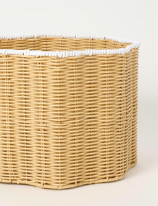 Elegante Cesta Alta de Ratán, Cesta de Almacenamiento con Estilo para Sala de Estar, Dormitorio, Organización del Hogar - Product Image 6