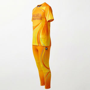 Uniformes de porristas con tela brillante, logotipo personalizado con pedrería, trajes All Star para equipos profesionales de competición. - Product Image 4