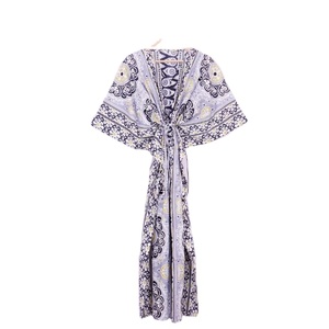 Offre Spéciale marque caftan nouveauté femmes à manches longues soirée musulman islamique caftan vêtements africains nouveau imprimé coton Caftan - Product Image 3