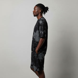 New Men's Eco-Friendly Plus Size <b>Tie</b> <b>Dye</b> Cotton T-Shirt Shorts <b>Set</b> Crew Neck Regular Fit Summer Streetwear Printed Logo Front - Product Image 6