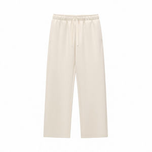 Pantalones Deportivos Holgados de Pierna Recta, 100% Algodón, Pantalones Deportivos con Logotipo Personalizado para Hombre - Product Image 3
