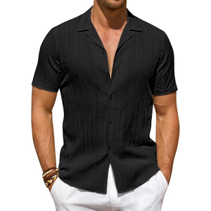 <b>Men</b>’s Short Sleeve Button Down <b>Shirt</b>, Fashion <b>Summer</b> Beach Casual <b>Shirt</b> <b>for</b> Vacation, Travel, Outdoor, and Everyday Wear - Product Image 4