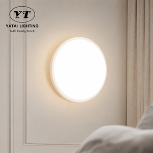 Applique murale LED moderne ronde, étanche, pour intérieur et extérieur, 20W, blanc chaud, pour la maison, la chambre, le salon, la salle à manger, 23cm - Product Image 1