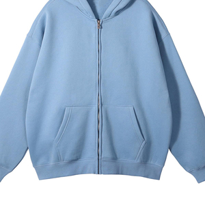 Wholesale Men Full Zip Hoodie Premium French Terry Hooded Sweatshirt Custom Design Private Label Apparel Manufacturer Men hoodie - Product Image 5