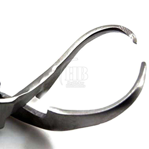 Pince à serviette manuelle réutilisable Jones, accessoire chirurgical médical, poignée à anneau à forte adhérence en acier inoxydable pour usage clinique - Product Image 4