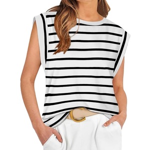Camiseta sin mangas para mujer, de algodón, color liso, cómoda, informal, suave, transpirable, ligera, para verano. - Product Image 5