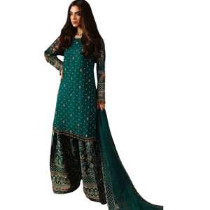 Vêtements pakistanais tendance, tenue de soirée 3 pièces, robes de soirée, tissu de qualité supérieure, options personnalisées ornées - Product Image 1