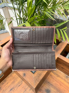 New Arrival Men's Long <b>Wallet</b> Hand Tooled Carving Leather Hot Sale Fashion Stylish Cash <b>Holder</b> Gift for Him - Product Image 6