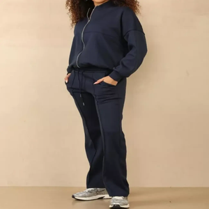 Conjuntos Deportivos de Invierno con Capucha para Mujer, Tallas Grandes, 100% Algodón, de Alta Calidad, Personalizados, con Forro Polar - Product Image 1