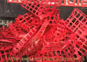 Broyeur de plastique dur à double arbre, capacité de broyage de 500 kg/h, broyeur de plastique industriel d'un fournisseur indien - Product Image 2