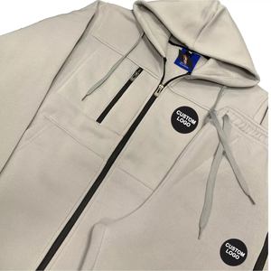 Survêtements personnalisés pour hommes – Ensemble chaud d'hiver en molleton technique avec veste et pantalon de jogging - Product Image 4