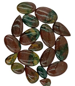Piedras Preciosas Sueltas de Hematita Natural Marrón, Corte Ovalado, Cabujón Pulido, con Juego de Color, para la Fabricación de Anillos, Colgantes y Joyería - Product Image 1