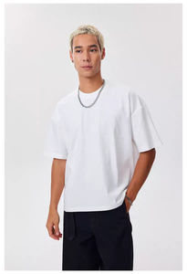 T-shirts en coton biologique 100% tricoté, vierges, personnalisables, de haute qualité, prix compétitif, impression sérigraphique, vente en gros, 2026 - Product Image 5