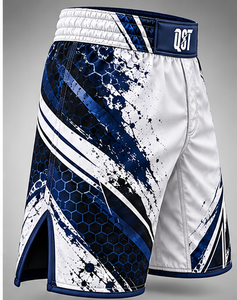 Shorts de combat MMA respirants personnalisés pour hommes, légers, extensibles, séchage rapide, entraînement, vêtements de sport personnalisés, 100% polyester - Product Image 2