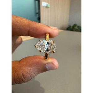 Premium Moissanite Diamond 925 Silver Cushion Shape Solitaire Ring Classic Bridal Jewelry For Wholesale Suppliers - Product Image 1