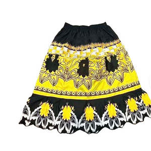 Jupe longue à imprimé floral, vintage, taille basse, droite, en coton brodé, pour femmes, basiques, assorties à toutes les tenues, pour l'automne - Product Image 3