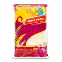 Riz Thaï Hom Mali Golden Phoenix 5 kg, riz blanc aromatique à grains longs, stockage à sec