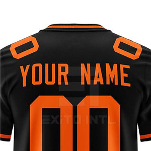 High Quality Anti-UV Polyester <b>Men's</b> Short Sleeve Sports Jersey Custom Team Name Number Moisture Wicking Breathable - Product Image 3