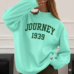 Women Casual Oversized Fleece Knitted <b>Mock</b> <b>neck</b> Long Sleeve Autumn Winter <b>Top</b> ODM Custom Front Breathable Eco-Friendly Quick - Product Image 6