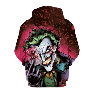 Nouveau sweat à capuche oversize tendance Joker 3D imprimé numériquement 100 % polyester séchage rapide automne vente en gros - Product Image 2