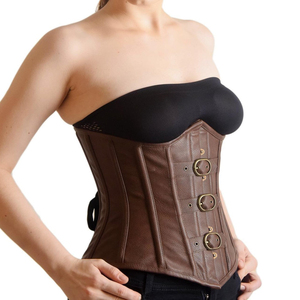 Black Brocade Corset Shapewear <b>Lace</b> Up High Compression Waist <b>Trainer</b> Plus Size <b>for</b> Party Cosplay - Product Image 4