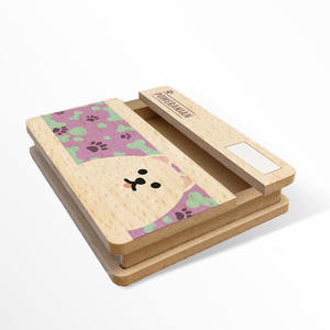 Soporte Amplificador de Teléfono Inalámbrico de Madera con Diseño Personalizado de Perro, Soporte Portátil para Celular con Difusor de Aceites Esenciales - Product Image 6