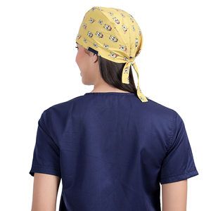 Women Nurse <b>Scrub</b> <b>Cap</b> Breathable Surgical Medical Hat Adjustable Tie Back Hospital Operating Room Headwear OEM Factory Supplier - Product Image 4