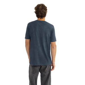 T-shirts classiques gris pour femmes, manches courtes, col rond, t-shirts pour homme, mélange de coton, t-shirts unis pour homme - Product Image 5