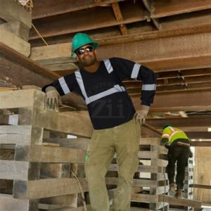 Chaqueta de Seguridad con Visibilidad Reflectante para Trabajo, Clase 1 ANSI, Sudadera de Alta Visibilidad para Construcción Invernal con LED Intermitente - Product Image 4