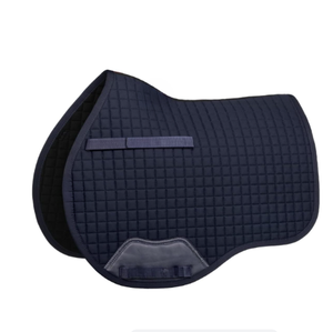Square Quilted Horse Saddle Pad | Breathable Equestrian Saddle Cloth with Faux <b>Fur</b> Trim | Horse Riding Equipment Wholesale - Product Image 3