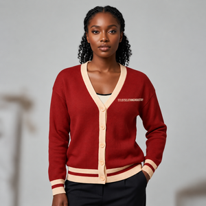 Pulls à col en V B2B 2026 pour les sororités/fraternités/écoles/collèges/universités, cardigans tricotés unisexes - Product Image 4