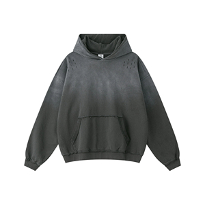 Sweat-shirts à capuche surdimensionnés pour hommes, en molleton 100% coton, épais et lourd, 500 GSM, de haute qualité, avec logo personnalisé, style streetwear - Product Image 5
