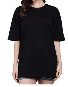 T-shirt en coton surdimensionné de haute qualité pour hommes et femmes, impression personnalisée, vierge, épais, uni, vente en gros - Product Image 1