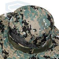 Topi Boonie Taktis Grosir, Topi Bucket Lebar Taktis, Topi Boonie Camo untuk Pria, Topi Matahari Hutan untuk Memancing, Berburu, Safari